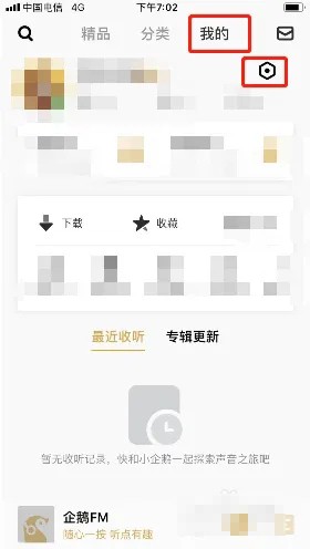 《企鹅FM》怎么开启音效