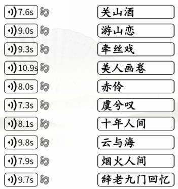 《汉字找茬王》国风歌曲通关攻略