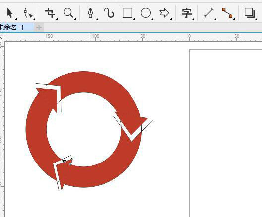 《CorelDRAW》画循环箭头操作方法介绍