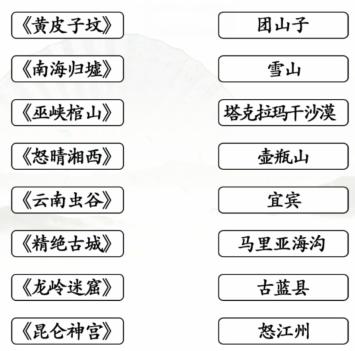 《汉字找茬王》连线鬼吹灯通关攻略