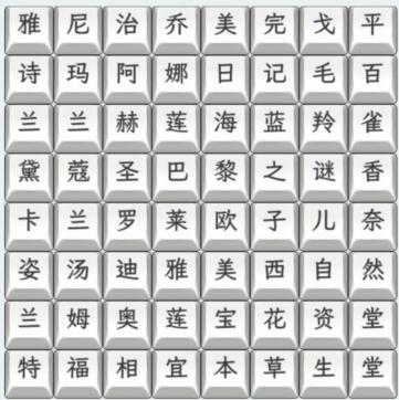 《文字找茬大师》美妆名字怎么通关