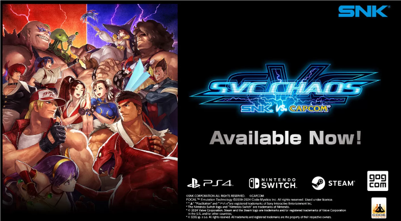 SNK与Capcom强强联手，《SVC Chaos》升级版今日震撼重启