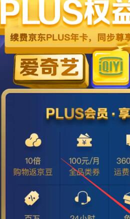 《京东》plus会员领爱奇艺会员的操作方法